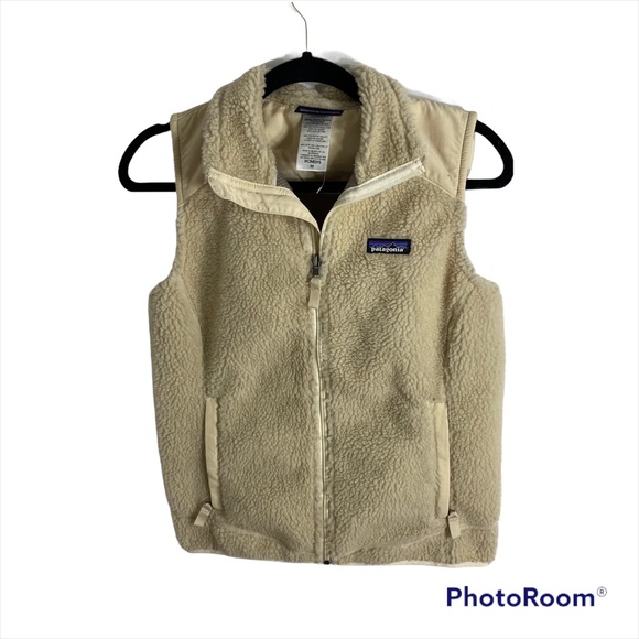 Coats | Patagonia Tan Fleece Fuzzy 